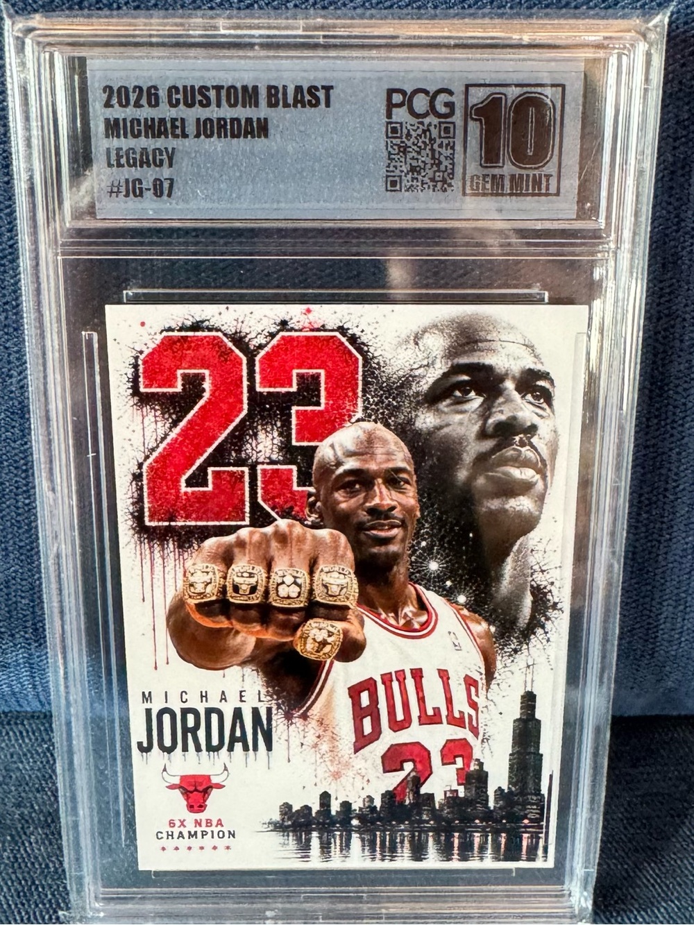 Graded Michael Jordan - 2026 Custom Blast Legacy #JG-07 PCG 10 Gem Mint